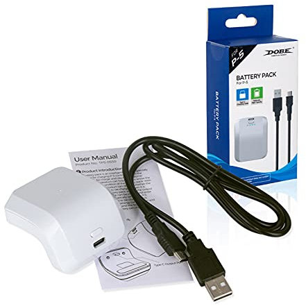 Ruiqas Banco de Carga de batería 1500 mAh para PS5 batería Recargable portátil Tipo Clip Banco de batería se Adapta para PS5 Controlador inalámbrico