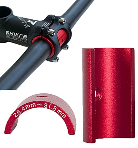 Adaptateur de potence de vélo,Guidon réducteur de Tige 31,8 mm à 25,4 mm en alliage d'aluminium, adapteur, entretoises, feuille de conversion pour guidon de VTT