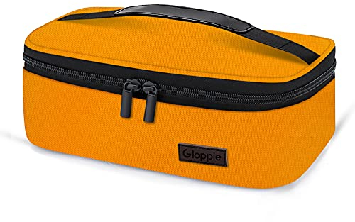 Gloppie Bolsa Térmica Porta Alimentos 3.5L Reutilizable Tela Fiambreras Blosa Comida Trabajo de Enfriamiento para Niños, Naranja