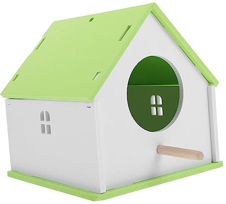 HAPINARY Papageien Vogelhaus Futterhaus für Vögel Nistkasten Vogelnest Käfig für Papageien Outdoor Vogelfutterstelle Handgefertigtes Vogelhaus für Haustiere für Garten und Balkon
