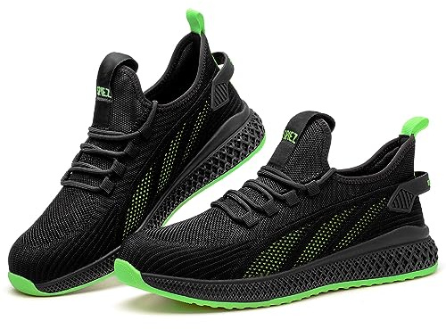 SPIEZ Zapatos de Seguridad Unisex con Puntera Compuesta, Comodos Zapatillas de Trabajo a Prueba de Pinchazos para Hombres y Mujeres, Ligeros Calzado de Seguridad Industrial y Uso Diario, EU 42