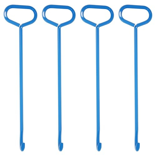 Herramienta de gancho para tapa de boca de 61 cm, elevador y extractor de alta resistencia para cubiertas de boca de tormenta y tanques sépticos, herramienta versátil para levantar y quitar fácilmente
