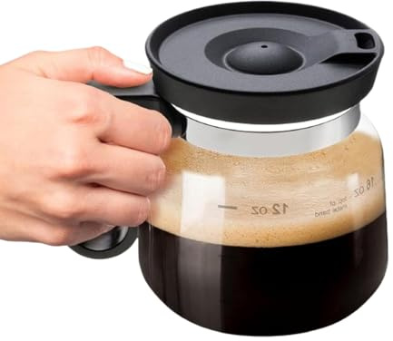 Tazza di caffè in - tazze di forma in stile caffettiera, mini resistente al calore di grande capacità con coperchio da viaggio e paglia | 16 once con manico e coperchio Resistente al calore Copp
