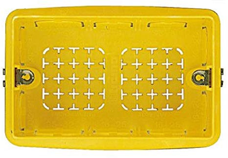 CAJA DE EMPOTRAR 3 ELEMENTOS, PACK DE 20 UNIDADES.