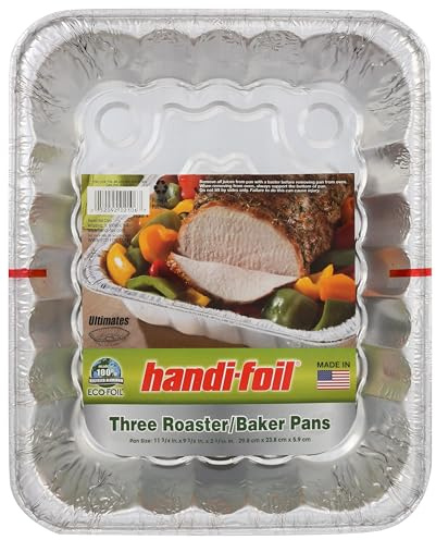 HANDI FOIL Pan Ultra Roaster Baker, 3 CT