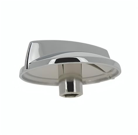 Bouton rotatif de commande vidage évier NICOLL ABS chromé, 53 mm