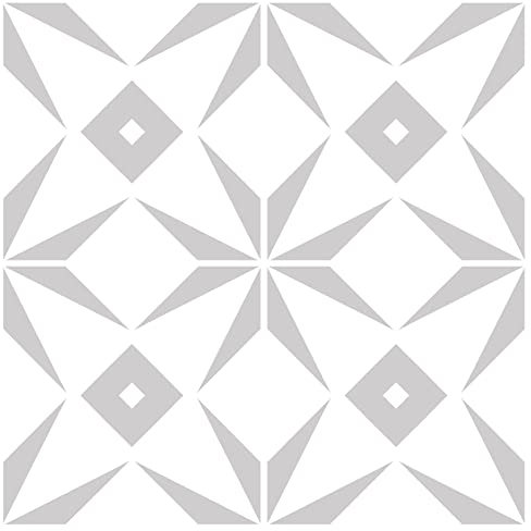 Create Your World Patio Tile Reusable Stencils for 30cm, 45cm and 60cm Garden slabs, Walls, Floors & Furniture Casablanca Design (30CM X 30CM)