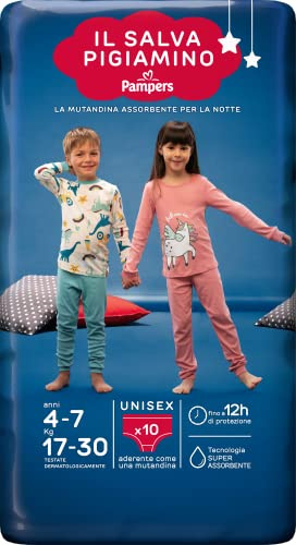 Pampers Il Vapigiamino 4-7 Jahre, 10 Windeln, Größe S/M (17-30 kg)