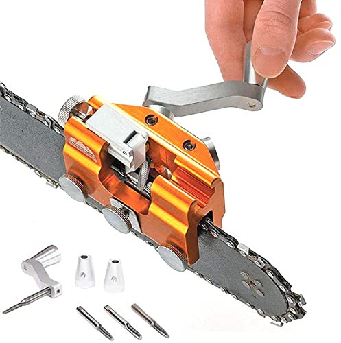 Affuteuse de Chaine Tronconneuse, Gabarit d'affûtage de Chaîne de Tronçonneuse - Kit d'affûtage de Chaîne de Tronçonneuse, Outil d'affûtage Rapide Portable, Convient à Tous Les Types de Tronçonneuses