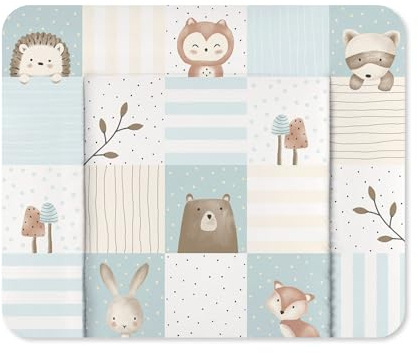 Julius Zöllner Wickelauflage Softy 85x75 cm - Wickelunterlage - wasserdicht und abwischbar - Made in Germany – Oeko-Tex Standard 100 – Waldfreunde