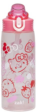Zak Designs Sanrio Hello Kitty Sage 25oz Leak-Proof Straw Kids Water Bottle