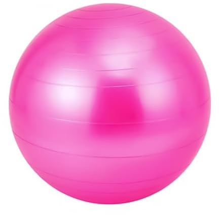 Enwye Palla da Ginnastica, Palla da Yoga con Pompa Ad Aria, Spessa per Fitness, Pilates, Stabilità Ed Equilibrio per Il Fitness Fisico, Rosa
