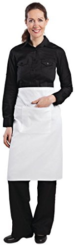 Regular Bistro Apron Polycotton White Chefs Kitchen Catering Cooking Craft
