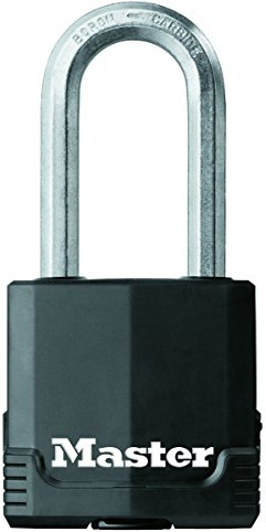 Master Lock Padlock, Covered Laminated Steel Lock, 1-7/8 in. Wide, 1115DLHIM