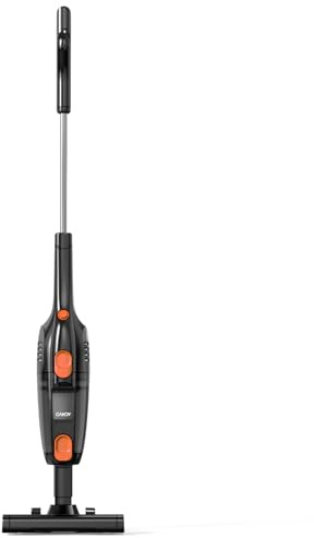 Candy Corded Stick Vacuum Cleaner, Powerful Suction Handheld Vacuum with One-Click Dust Disposal, 3-in-1 Use for Hard Floor, Ceramic Tile, 0.8 Liters Capacity, Easy Clean