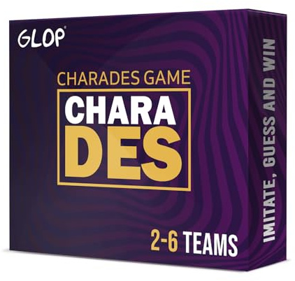 Glop Charades – Games for Vuxna – Family Board Games for Vuxna och Barn Ages 8 and Up – Party Games for 2 till 6 lag – Kortspel – Family Games – Board Game