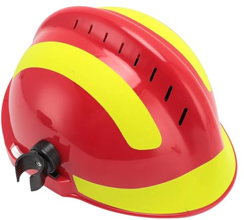 Casque de sécurité, Casque de sauvetage résistant aux chocs Casque de sécurité à ventilation réglable Casque de sécurité résistant à la chaleur pour la construction (rouge)