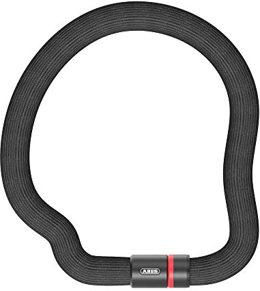 ABUS Chain Lock Goose Lock 4204K lucchetto per bicicletta flessibile e senza sferranti in acciaio temprato catena in acciaio spessa 4 mm, diametro totale 28 mm lunghezza 85 cm con chiave nero