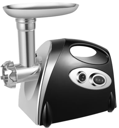 Máquina de carne, 2800W de acero inoxidable eléctrico picadora de carne picadora de salchichas máquina embutidora de salchichas para cocinas, restaurantes, hoteles, supermercados