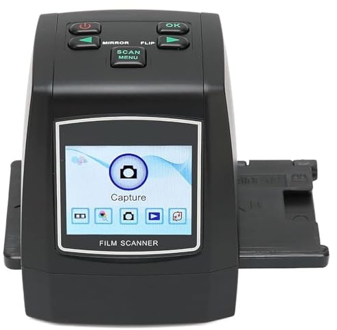 Mini digital film slide scanner, photo scanner, automatically converts 135, 126kpk, 110, 8, monochrome slides to 220,000 pixel JPEG images