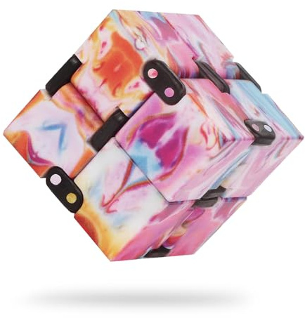 Unendlichkeitswürfel, Zauberwürfel Kinder 4x4, Magic Star Cubes, Fidget Cube Spielzeug, Antistress Würfel, Fingerspielzeug, Flip-Würfel, Kreative Geschenke für Kinder Erwachsene (B)