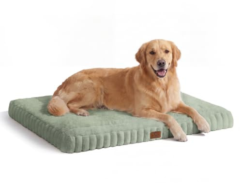 DOPEDIO Dog Bed Green M 76 * 51 * 7.5cm With Washable Cover