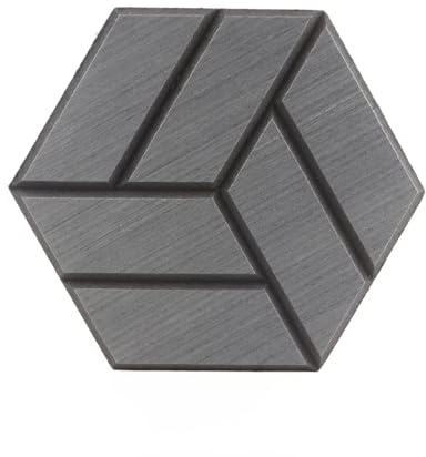 Panel Acústico Hexagonal Paneles de espuma insonorizantes con veta madera 3D for pared, autoadhesivos, alta densidad, absorbentes sonido for el hogar Para Paredes(Color-03,8PCS)