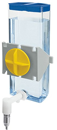 Ferplast Trinkflasche für Meerschweinchen und Ratten Sippy 4674 MEDIUM, Fassungsvermögen, Befestigungssystem am Metallgitter oder auf glatten Oberflächen, 9,5 x 8 x h 20 cm - 0,3 l