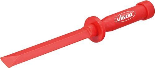 ViGOR V2513 'Démonte-poids adhésifs' I Largeur de coupe : 19 mm, résistant aux solvants, peut être affûté à la lime I Démontage de poids adhésifs sur les jantes alu de voitures et de motos'.