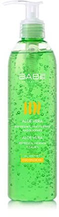 Laboratorios Babé - Gel de Aloe Vera Puro 300 ml | Refrescante, Hidratante, Calmante y Regenerante | Ideal para Exposición Solar, Afeitado, Depilación y Tratamientos Médico-Estéticos