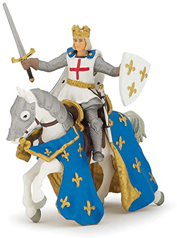 Papo - 39841 - Figurine - Saint Luis Et Son Cheval - Multicolore
