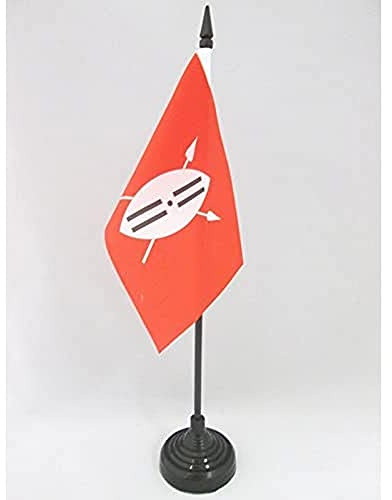 AZ FLAG Bordsflagga Maasajer 15x10 cm Masajisk 100D Polyester Plastfot