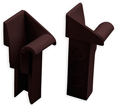 DIWARO® Einlauftrichter für Mini Aluminium-Führungsschiene | zum Einschieben | 18,5 mm | braun