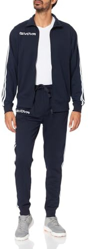 GIVOVA TUTA SCUOLA COTONE TERRY BLU/BLU Tg. M