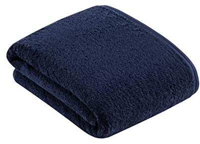 Vossen Vegan Life Badetuch 100 x 150 cm Marine blau