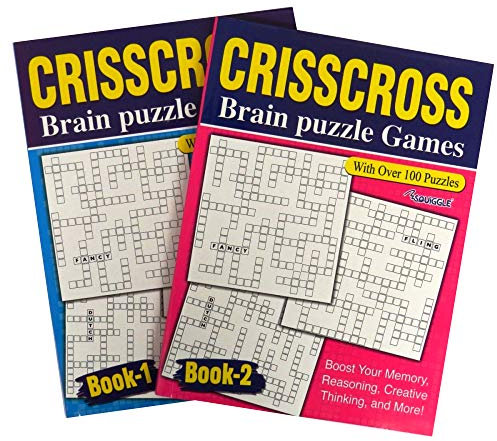 Crisscross Jumbo Puzzle Book - Books 1 and 2, 258 Puzzles