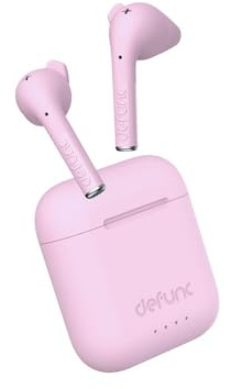 DEFUNC True Talk - Auriculares intrauditivos inalámbricos con micrófono ENC con cancelación de ruido, auriculares Bluetooth 5.2, funda de carga rápida, control táctil, IPX4 a prueba de agua y sudor,
