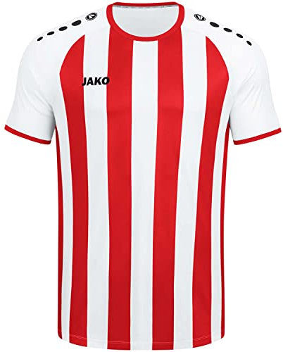 JAKO Herren Trikot Inter (Kurzarm), Weiß/Sportrot, L