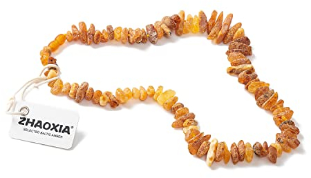 Bernsteinhalsband für Hunde und Katzen - 100% natürliche baltische Bernsteinperlen - 20cm