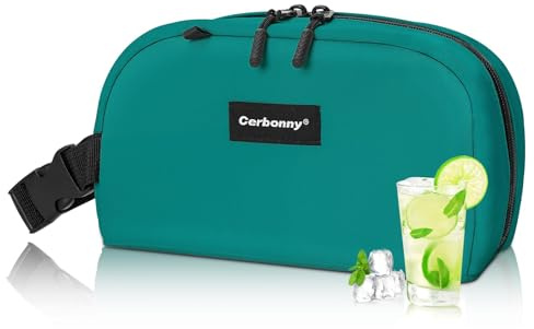 Cerbonny Small Lunch Bag, Small Cool Bag with Ice Packs | Insulated, perfect for office, school & travel. Great for yogurt, fruit snacks and drinks. Suitable for adults/kids