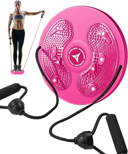 Breaking Limits Slimmy Pedana Rotante Dimagrante - Twist Waist Disc Board Casa per Fitness & Ginnastica - Pedana Girevole Disco (Rosa)