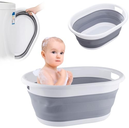Primabobo® Faltbare Babybadewanne- Große faltbare Schüssel- Faltbare Spülwanne- Platzsparende Kunststoff-Waschwanne… (LB_14)