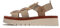 Fly London Damen SAMB245FLY Sandal, Taupe/Taupe/Brick, 37 EU
