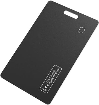 Reyke Slim Wallet Tracker Card, wiederaufladbare Geldbörsenfinder, IP68 wasserdicht, funktioniert mit Apple Find My (nur iOS), Artikelorganisierer für Gepäckanhänger, Handys, Pässe.