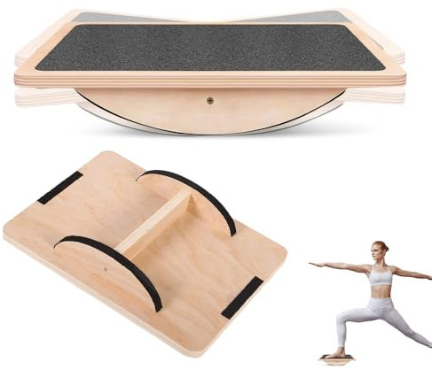 Balance Board, XPJBKC Tabla Equilibrio, Plataforma de Equilibrio, Tabla de Equilibrio Adultos para la Station Standout, el Refuerzo Muscular, Antideslizante