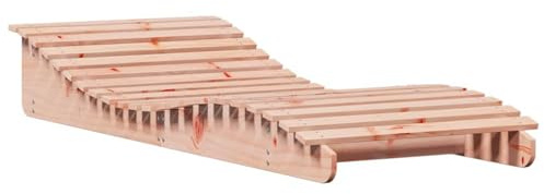 Gecheer Lettinio Prendisole da Giardino in Legno di Douglas Naturale - Sdraio da Sole 205x80x31,5 cm
