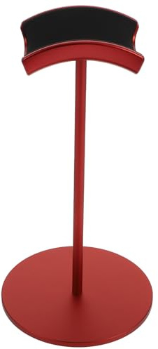 SOIMISS Supporto per Cuffie da Gioco in Metallo Rosso Espositore da Scrivania per Cuffie da Computer per Ufficio Studio e Casa Design Stabile e