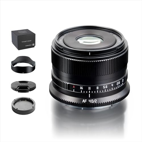 TTARTISAN 40 mm f2 Objektiv für Z-Mount, AF 40 mm f/2 Vollformat-Prime-Objektive, kompatibel mit Nikon Z-Mount (Z, Schwarz)