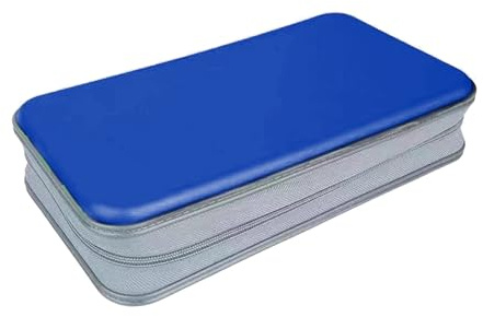 CRFFZ Custodia per CD Grandi Dimensioni con capacità 80, Custodia per Dischi affidabile Scatola per Organizer Portatile Borsa per CD Confezione Dischi Scatola per Album capacità