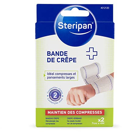 Steripan 2 bande di crêpe 4 m x 7 cm